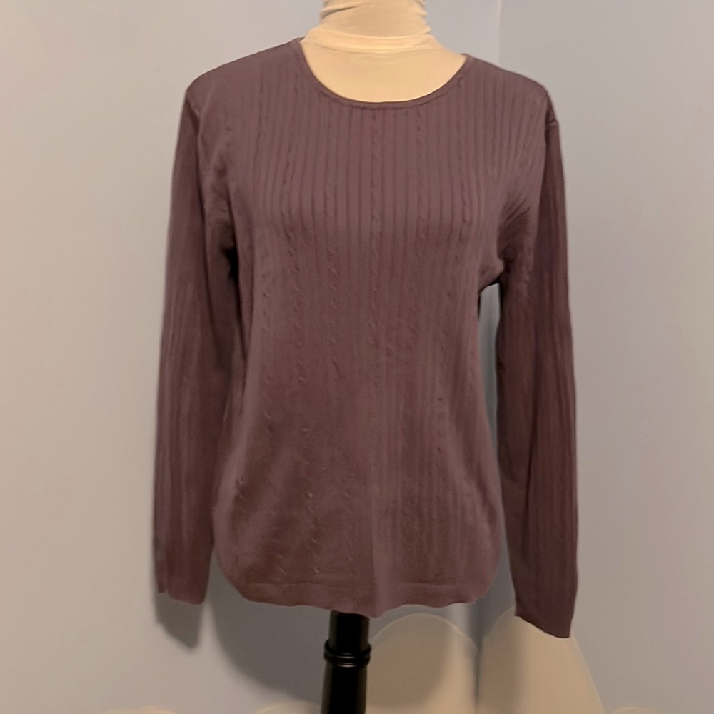 croft&barrow Plum color sweater, size XL, $12